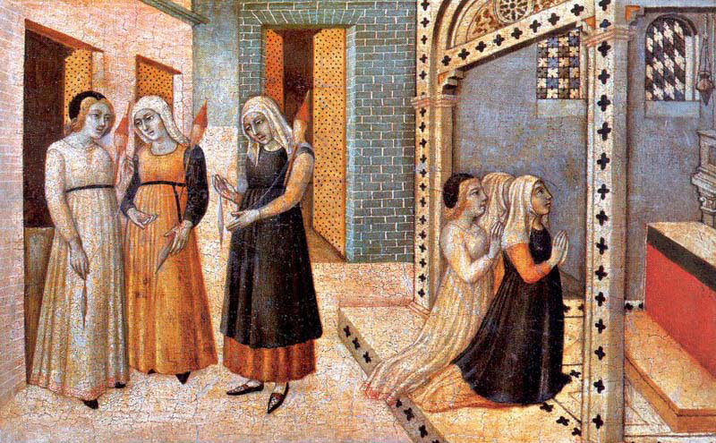 scenes from the legend of saint peter the martyr a miracle